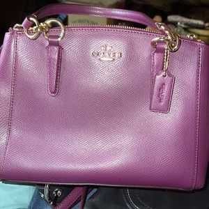 Coach purple purse, beautiful color